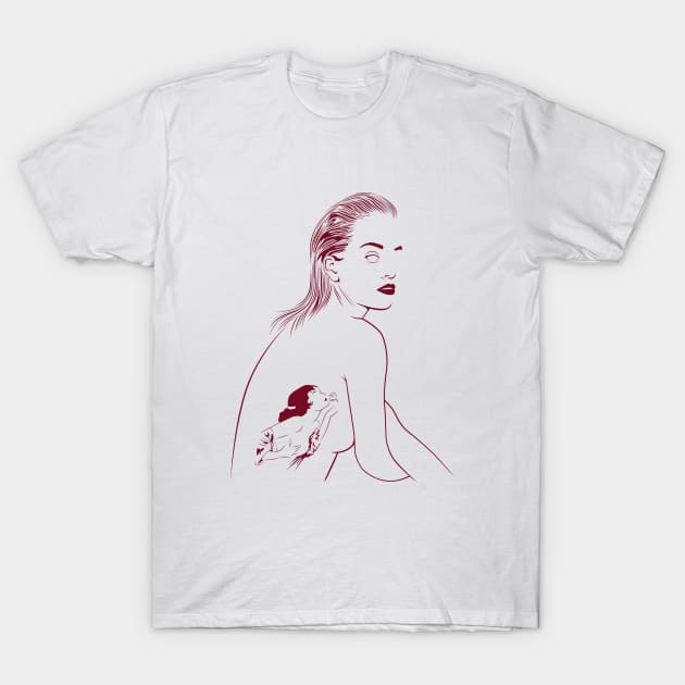 Tattooed Girl T-Shirt by Woah_Jonny